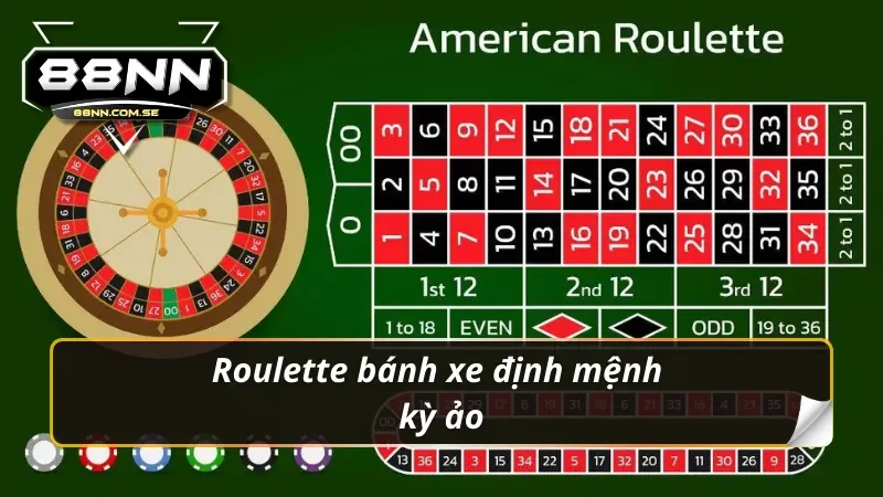 Roulette bánh xe định mệnh kỳ ảo trong casino 88NN