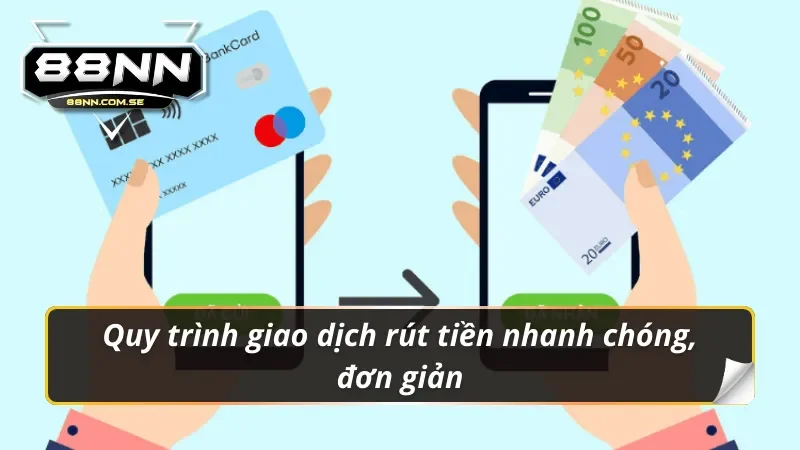 Quy trình giao dịch rút tiền 88nn nhanh chóng, đơn giản